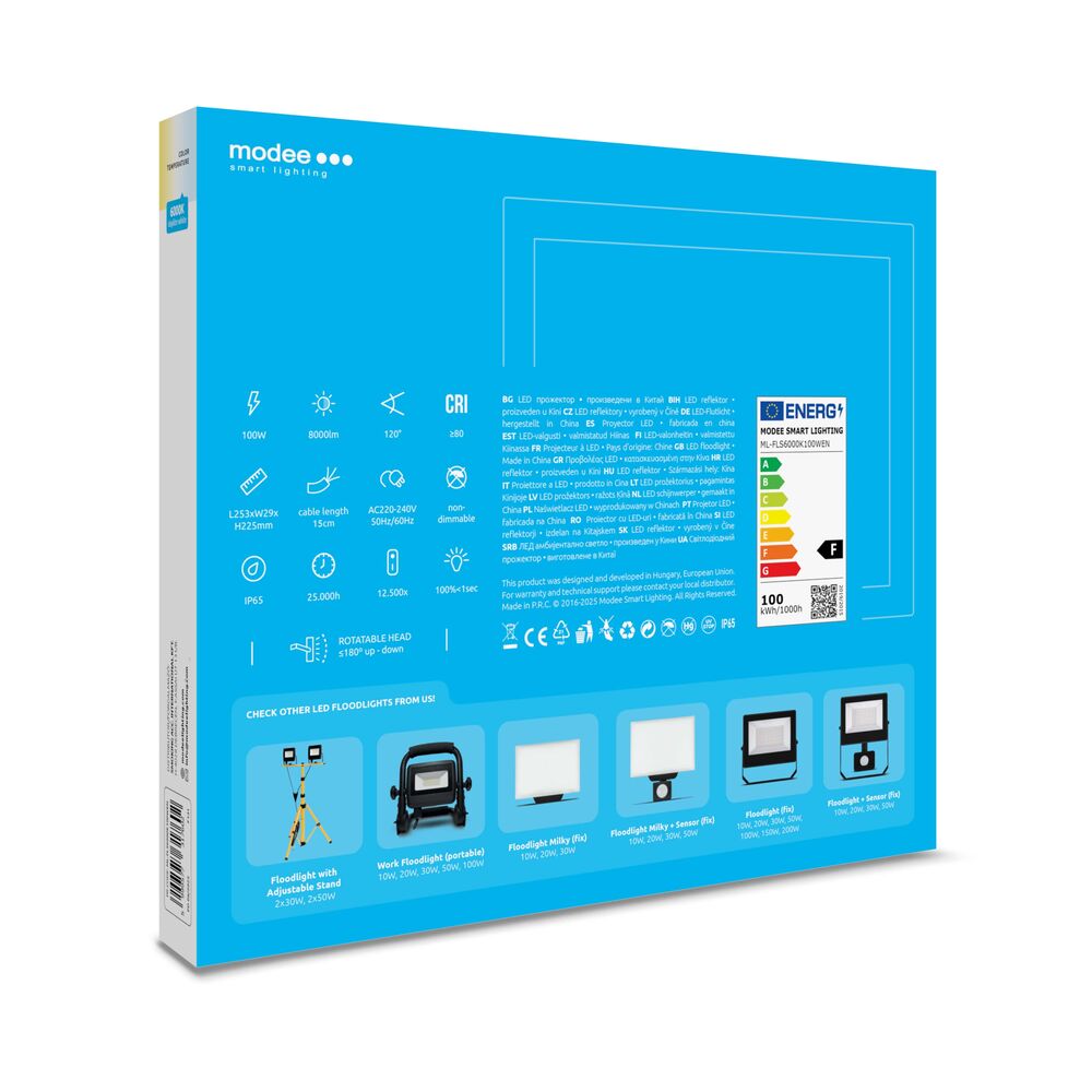 Modee Lighting Προβολέας LED E-series Slim 100W 120° 6000K 8000lm ERP 7 Modee Lighting Προβολέας LED E-series Slim 100W 120° 6000K 8000lm ERP - Image 7