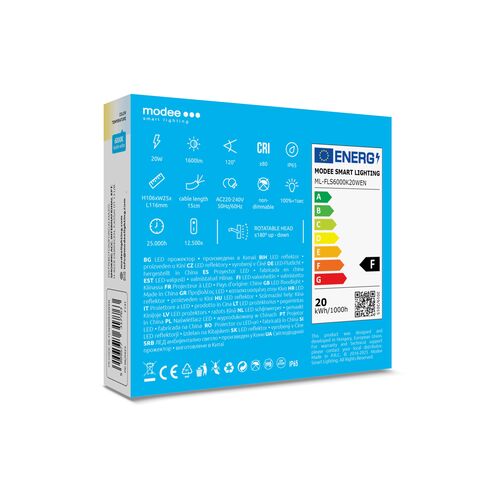 Modee Lighting LED Προβολέας E-series Slim 20W 120° 6000K 1600lm ERP 7 Modee Lighting LED Προβολέας E-series Slim 20W 120° 6000K 1600lm ERP - Image 7
