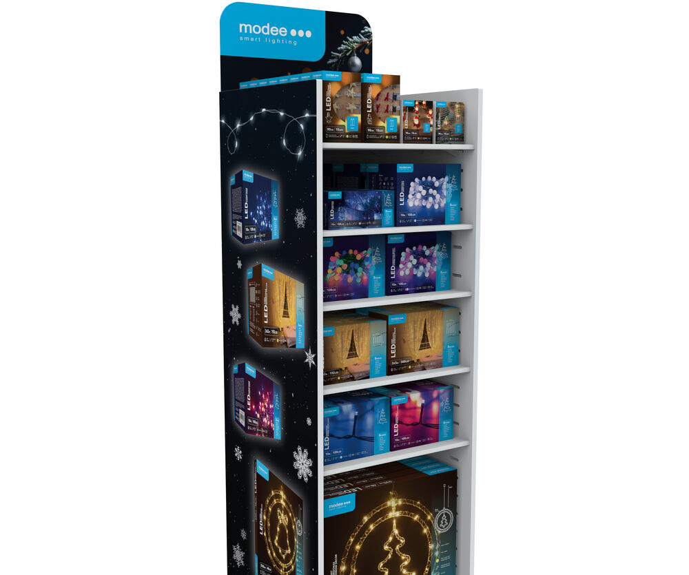 MODEE Stand Προβολής για Χριστουγεννιάτικα Φωτάκια LED (140x39x39cm) Άδειο 2 MODEE Stand Προβολής για Χριστουγεννιάτικα Φωτάκια LED (140x39x39cm) Άδειο - Image 2