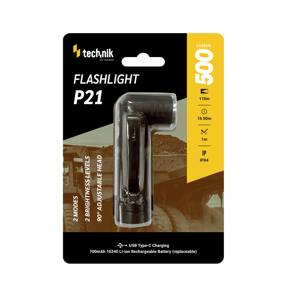 Technik P21 Φακός 700mAh OSRAM P8 LED 500lm 1 Technik P21 Φακός 700mAh OSRAM P8 LED 500lm