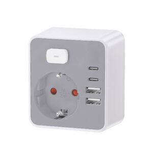 Technik Professional Πρίζα Επέκτασης με Διακόπτη 1 Θέσης  2xUSB-C & 2xUSB-A
