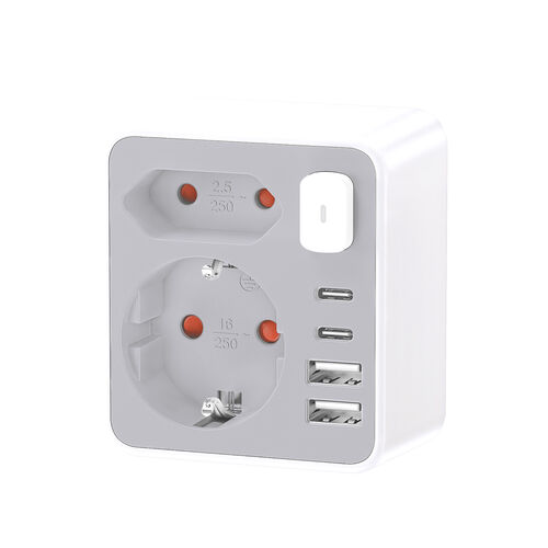 Technik Professional Πρίζα Επέκτασης 2 Θέσεων 2xUSB-C & 2xUSB-A με Διακόπτη 1 Technik Professional Πρίζα Επέκτασης 2 Θέσεων 2xUSB-C & 2xUSB-A με Διακόπτη
