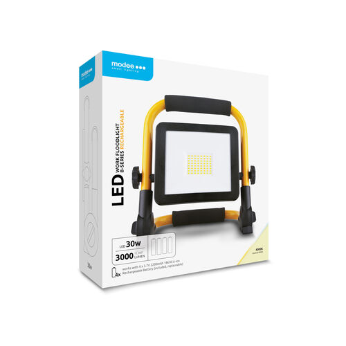 Modee Επαγγελματικός Προβολέας LED Εργασίας 30W 120° 4000K 8800mAh 2 Modee Επαγγελματικός Προβολέας LED Εργασίας 30W 120° 4000K 8800mAh - Image 2