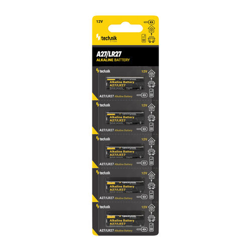 Technik Platinum Alkaline Alarm Battery LR27 MN27 A27 V27A 12V B5 2 Technik Platinum Alkaline Alarm Battery LR27 MN27 A27 V27A 12V B5 - Image 2