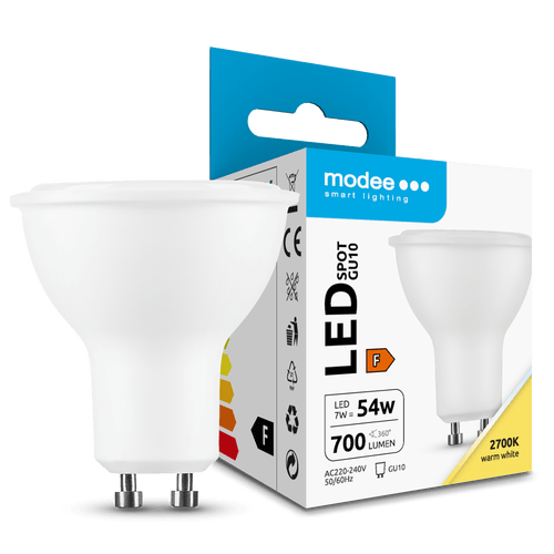 Modee Lighting LED Spot Λαμπτήρας 7W GU10 2700K ERP 1 Modee Lighting LED Spot Λαμπτήρας 7W GU10 2700K ERP