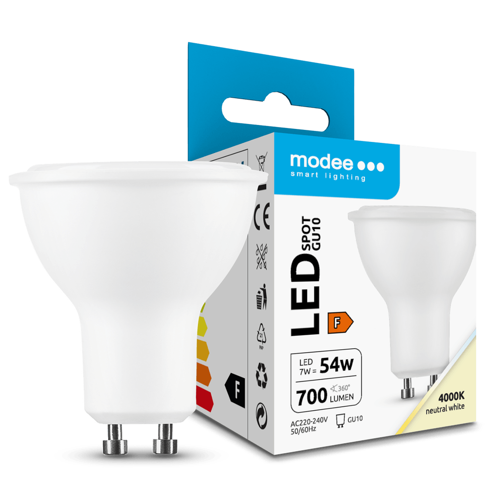 Modee Lighting LED Spot Λαμπτήρας 7W GU10 4000K ERP 1 Modee Lighting LED Spot Λαμπτήρας 7W GU10 4000K ERP