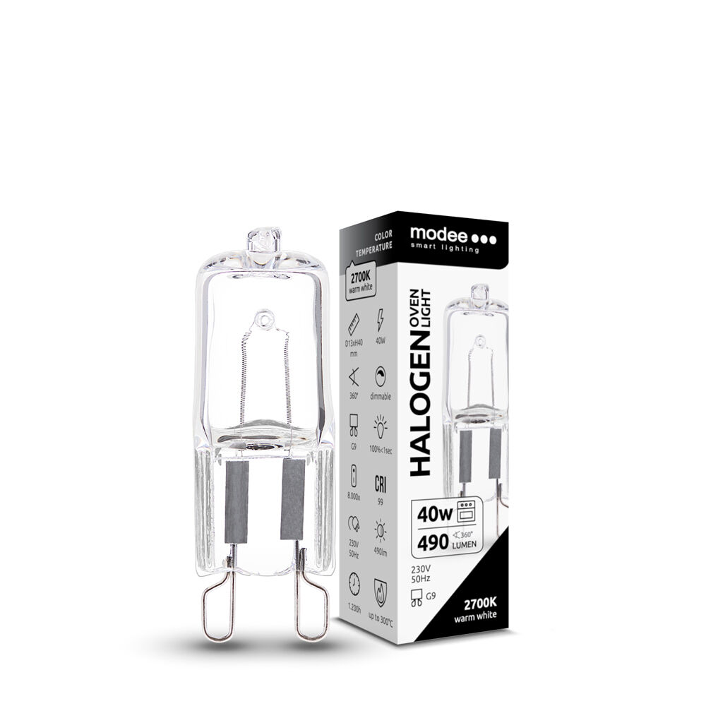 Modee Smart Lighting ECO Λάμπα Αλογόνου Φούρνου G9 40W 1 Modee Smart Lighting ECO Λάμπα Αλογόνου Φούρνου G9 40W
