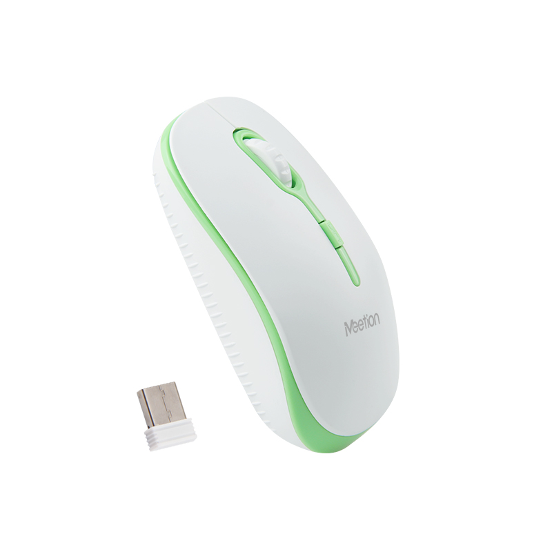Meetion MT-R547 Ασύρματο Ποντίκι 2.4G Άσπρο & Πράσινο 2 Meetion MT-R547 Ασύρματο Ποντίκι 2.4G Άσπρο & Πράσινο - Image 2