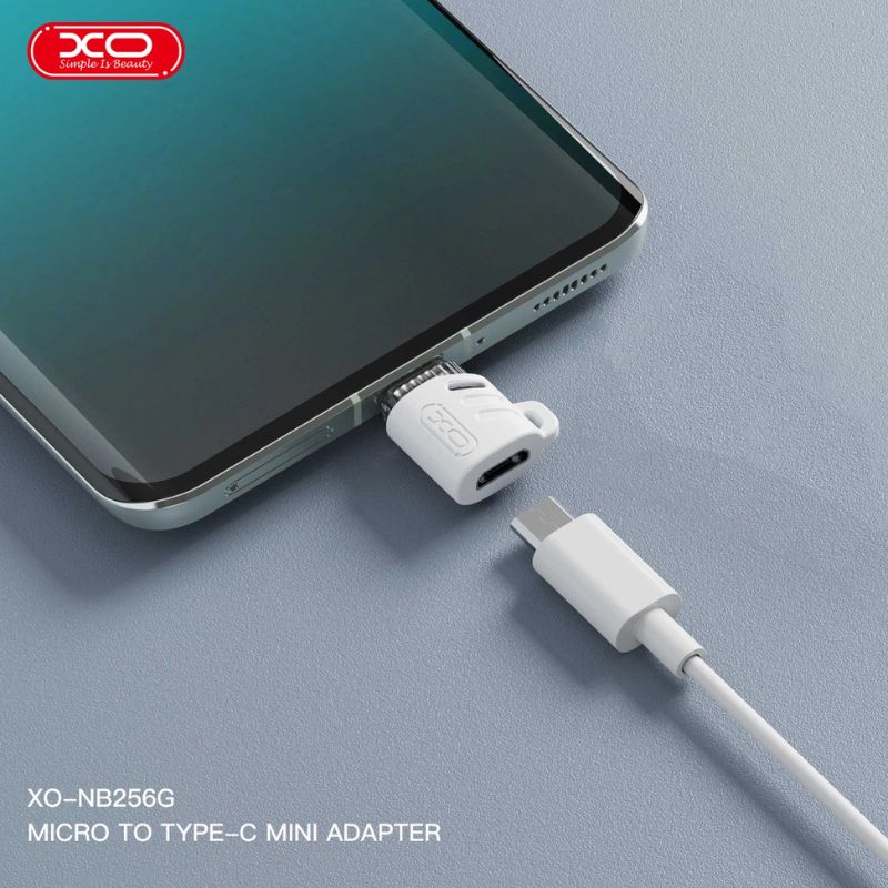 XO NB256G Αντάπτορας Micro Θηλυκό σε Type-C Αρσενικό με Κορδόνι 4 XO NB256G Αντάπτορας Micro Θηλυκό σε Type-C Αρσενικό με Κορδόνι - Image 4
