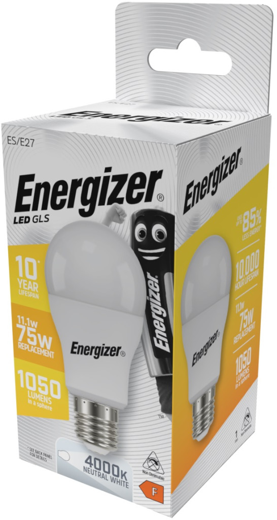 Energizer BEC Κοινή Λάμπα LED 11.1W E27 1060lm 4000K Φυσικό Λευκό 1 Energizer BEC Κοινή Λάμπα LED 11.1W E27 1060lm 4000K Φυσικό Λευκό