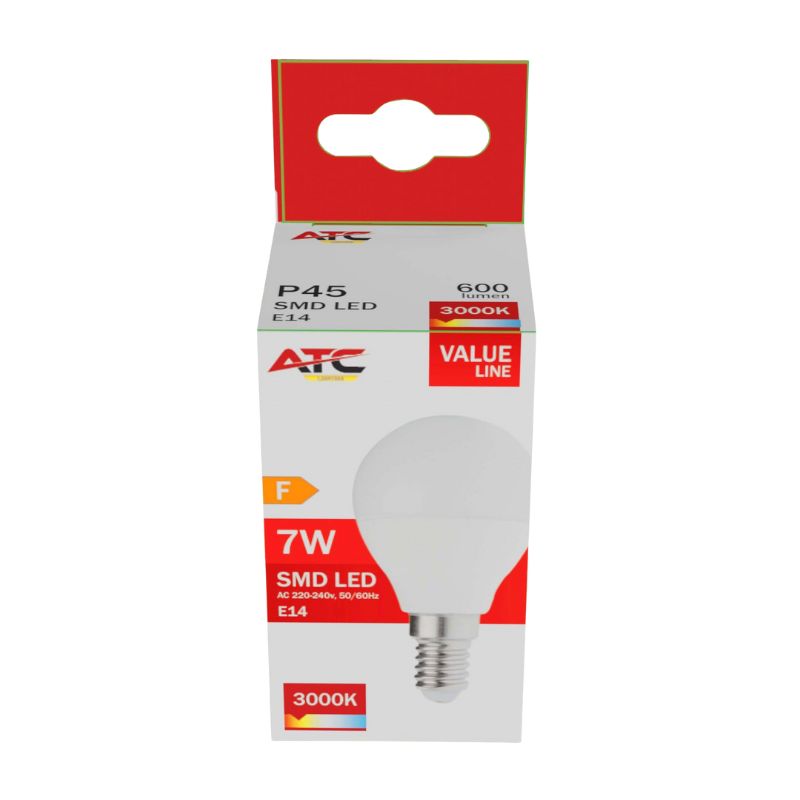 ATC SMD Λαμπτήρας LED Globe P45 230V 7W/600LM E14 3000K 3 ATC SMD Λαμπτήρας LED Globe P45 230V 7W/600LM E14 3000K - Image 3