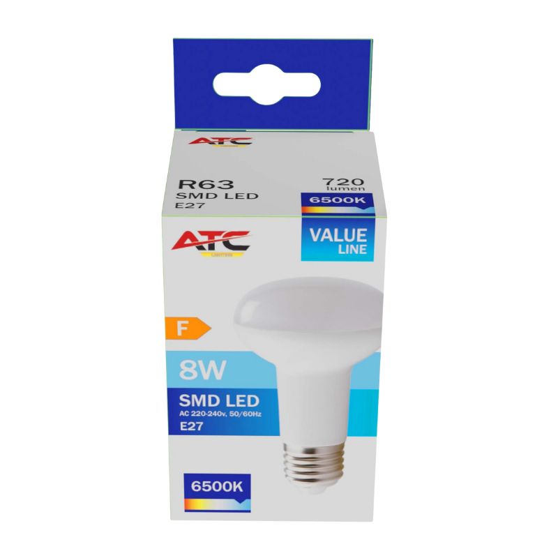 ATC SMD Λαμπτήρας LED Spot R63 230V 8W/720LM E27 6500K 3 ATC SMD Λαμπτήρας LED Spot R63 230V 8W/720LM E27 6500K - Image 3