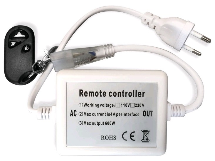 Avide LED Ταινία 220V 600W Ντίμερ 3528 SMD RF Τηλεχειριστήριο και Controll 1 Avide LED Ταινία 220V 600W Ντίμερ 3528 SMD RF Τηλεχειριστήριο και Controll
