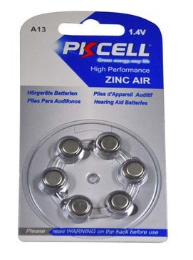 Pkcell 1.4V Zinc Air Μπαταρία Ακουστικών Βαρηκοΐας A13 6τμχ 1 Pkcell 1.4V Zinc Air Μπαταρία Ακουστικών Βαρηκοΐας A13 6τμχ