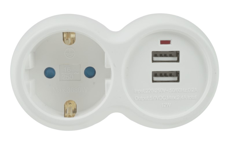 Technik Professional Πρίζα 1 Θέση + 2 USB-A 16A 2 Technik Professional Πρίζα 1 Θέση + 2 USB-A 16A - Image 2