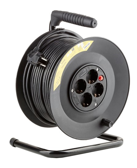 Technik Professional Στροφείο 4 Θέσεων 50m 1,5mm2 Μαύρο 2 Technik Professional Στροφείο 4 Θέσεων 50m 1,5mm2 Μαύρο - Image 2