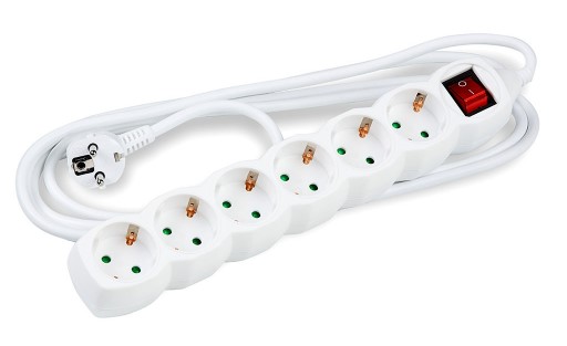 Technik Πολύπριζο 6 θέσεων 3x1,5mm 3m με Διακόπτη 1 5mm 3m με Διακόπτη
