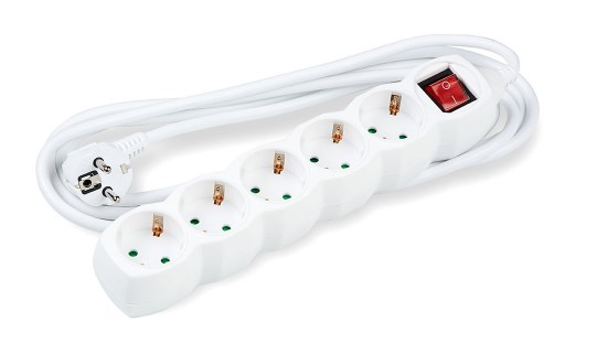 Technik Πολύπριζο 5 Θέσεων 3x1,5mm 5m με Διακόπτη 1 5mm 5m με Διακόπτη