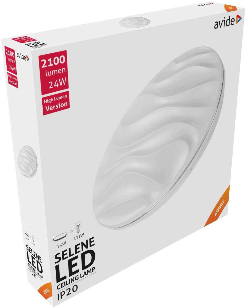 Avide LED Μοντέρνα Πλαφονιέρα Οροφής Selene 24W 380*70mm Λευκό 4000K 1 Avide LED Μοντέρνα Πλαφονιέρα Οροφής Selene 24W 380*70mm Λευκό 4000K