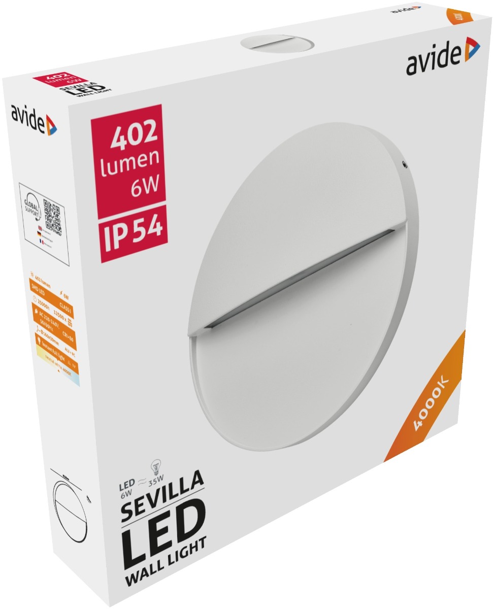 Avide Εξωτερικό Φώς Σκάλας Sevilla LED 6W Λευκό 4000K IP54 16cm 2 Avide Εξωτερικό Φώς Σκάλας Sevilla LED 6W Λευκό 4000K IP54 16cm - Image 2