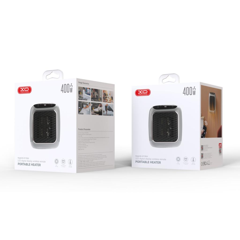 XO CF17 Mini Φορητή Μονάδα Θέρμανσης Τετράγωνη 400W 2 XO CF17 Mini Φορητή Μονάδα Θέρμανσης Τετράγωνη 400W - Image 2