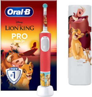Oral-B Vitality Pro Παιδική Ηλεκτρική Οδοντόβουρτσα με Χρονόμετρο για 3+ Χρονών Lion King  & Θήκη Ταξιδιού