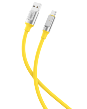 XO NB251 6A Καλώδιο Φόρτισης + Data για Type-C L=1m Κίτρινο