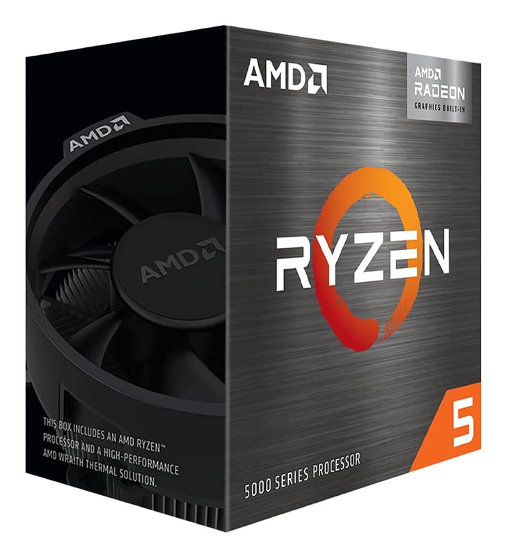 AMD CPU Ryzen 5 5600G, 3.9GHz, 6 Cores, AM4, 19MB, Wraith Stealth cooler 1 AMD CPU Ryzen 5 5600G