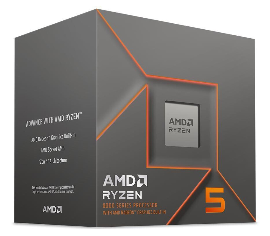 AMD CPU Ryzen 5 8500G, 3.5GHz, 6 Cores, AM5, 22MB, Wraith cooler 1 AMD CPU Ryzen 5 8500G