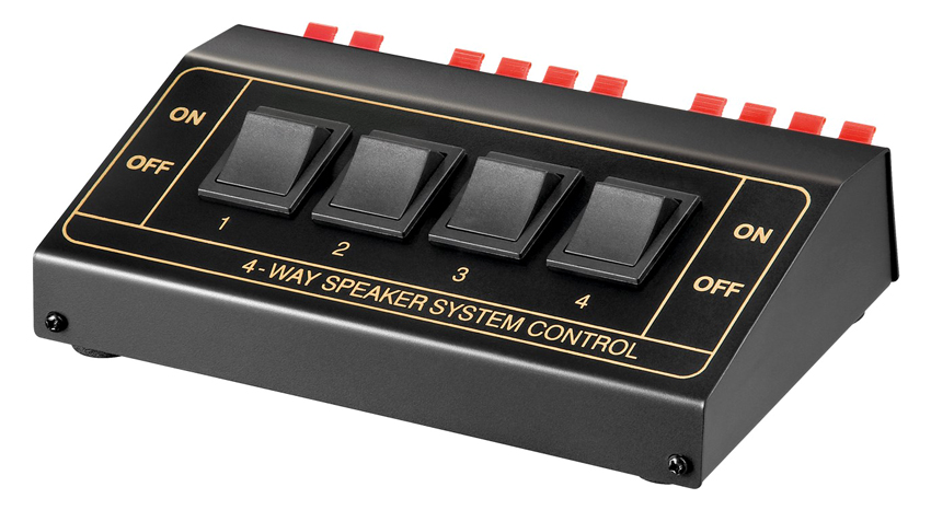 GOOBAY switch 4 σετ ηχείων 11934, έως 200W, μαύρο 1 GOOBAY switch 4 σετ ηχείων 11934