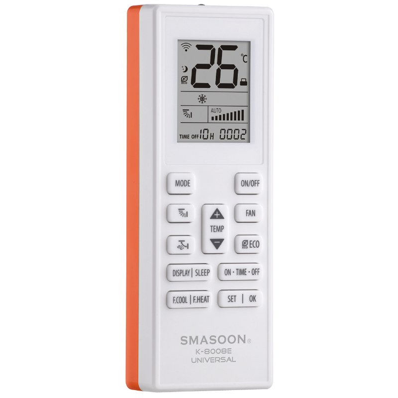 SMASOON K-8008E Universal Τηλεχειριστήριο Κλιματισμού Πορτοκαλί 3 SMASOON K-8008E Universal Τηλεχειριστήριο Κλιματισμού Πορτοκαλί - Image 3