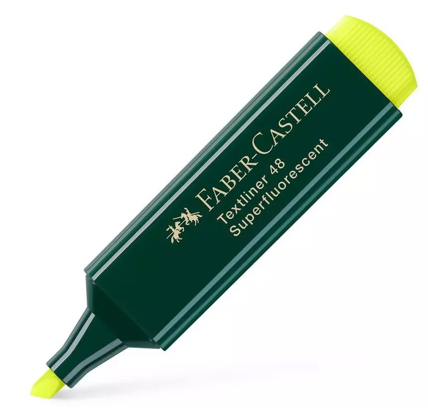 FABER-CASTELL μαρκαδόρος υπογράμμισης Textliner 48, κίτρινος, 1τμχ 1 FABER-CASTELL μαρκαδόρος υπογράμμισης Textliner 48