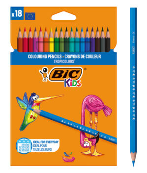 BIC σετ χρωματιστές ξυλομπογιές Kids Tropicolors