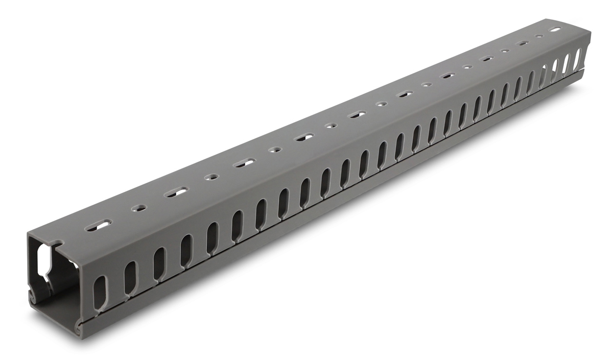 DELOCK cable management 22029, πλαστικό, 40x40mm, 1m, γκρι 1 DELOCK cable management 22029