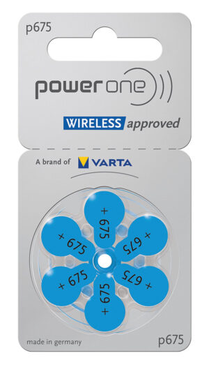 POWER ONE μπαταρίες ακουστικών βαρηκοΐας P675