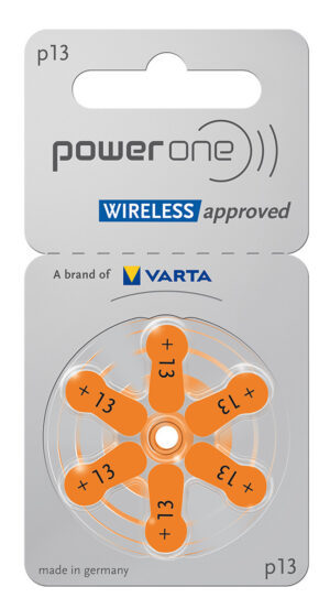 POWER ONE μπαταρίες ακουστικών βαρηκοΐας P13