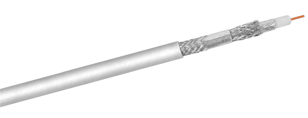 GOOBAY καλώδιο κεραίας 27518, 120dB, 75Ω, CCS, 100m, λευκό 1 GOOBAY καλώδιο κεραίας 27518