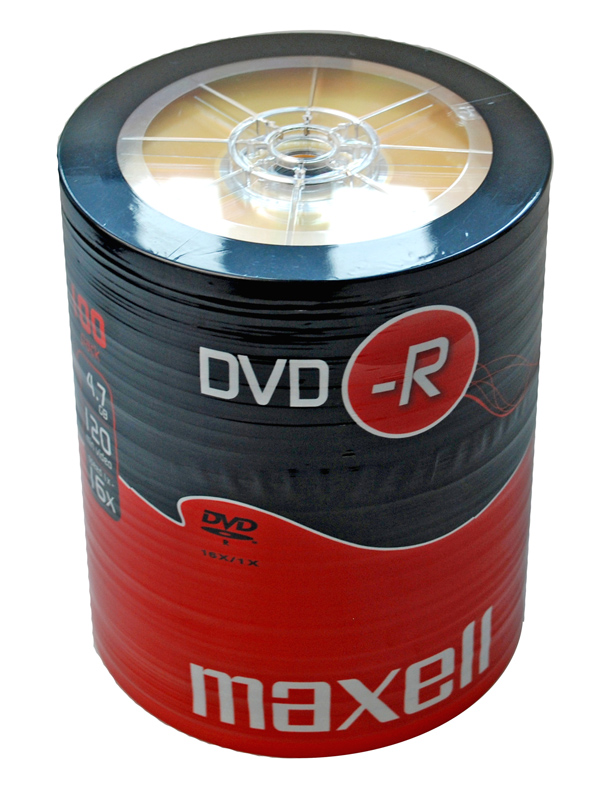 MAXELL DVD-R 4.7GB/120min, 16x speed, spindle pack 100τμχ 1 MAXELL DVD-R 4.7GB/120min