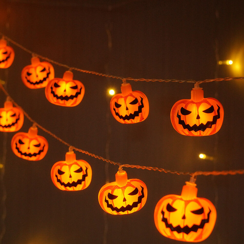 Διακοσμητική γιρλάντα LED Modee για το Halloween με φαναράκια-κολοκύθες (165cm / απόσταση 15cm) – Θερμό λευκό φως 3 Διακοσμητική γιρλάντα LED Modee για το Halloween με φαναράκια-κολοκύθες (165cm / απόσταση 15cm) – Θερμό λευκό φως - Image 3