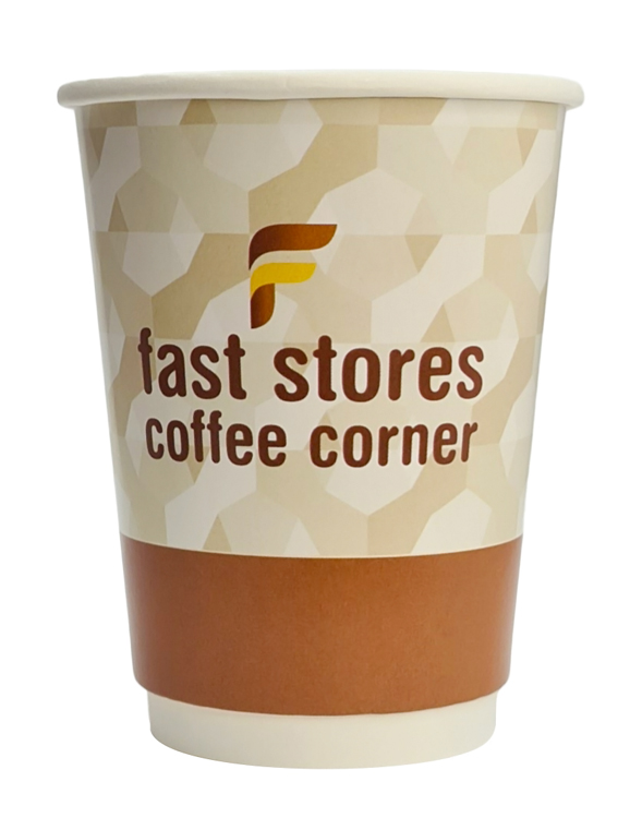 FAST STORES COFFEE CORNER χάρτινα ποτήρια καφέ 16oz, χωρίς καπάκι, 20τμχ 1 FAST STORES COFFEE CORNER χάρτινα ποτήρια καφέ 16oz