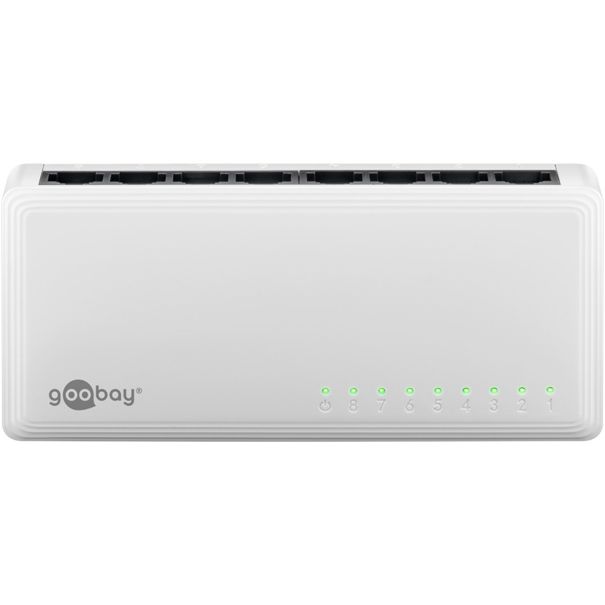 Goobay Gigabit Ethernet Switch 8 Θυρών 64564 Λευκό 1 Goobay Gigabit Ethernet Switch 8 Θυρών 64564 Λευκό