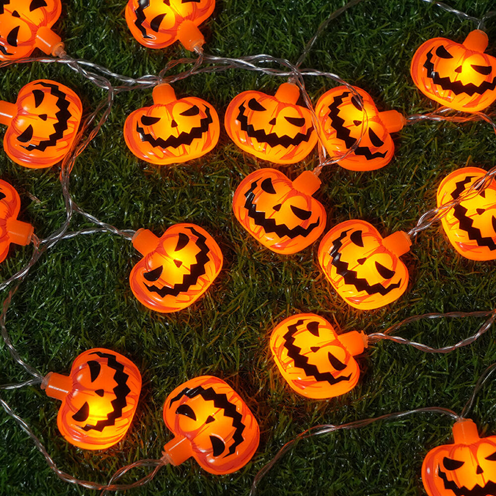 Διακοσμητική γιρλάντα LED Modee για το Halloween με φαναράκια-κολοκύθες (165cm / απόσταση 15cm) – Θερμό λευκό φως 2 Διακοσμητική γιρλάντα LED Modee για το Halloween με φαναράκια-κολοκύθες (165cm / απόσταση 15cm) – Θερμό λευκό φως - Image 2