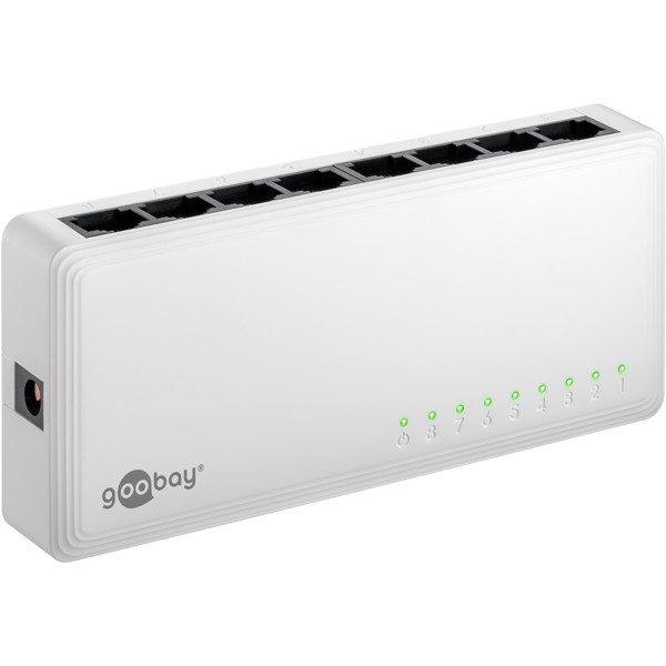 Goobay Gigabit Ethernet Switch 8 Θυρών 64564 Λευκό 3 Goobay Gigabit Ethernet Switch 8 Θυρών 64564 Λευκό - Image 3