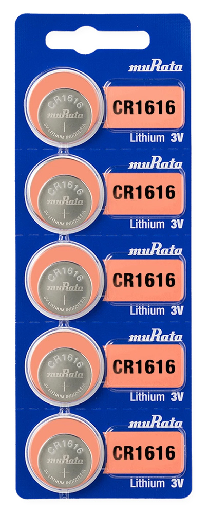 MURATA μπαταρίες λιθίου CR1616, 3V, 5τμχ 1 MURATA μπαταρίες λιθίου CR1616