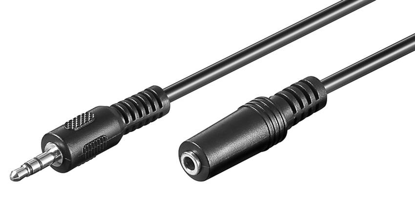 GOOBAY προέκταση καλωδίου ήχου 3.5mm 50090, 3 pin stereo, 5m, μαύρο 1 GOOBAY προέκταση καλωδίου ήχου 3.5mm 50090
