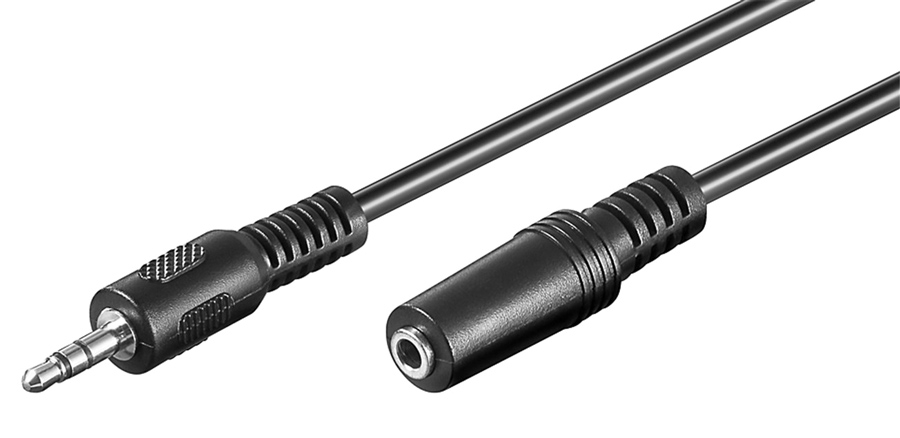 GOOBAY προέκταση καλωδίου ήχου 3.5mm 50431, 3-pin, 2m, μαύρο 1 GOOBAY προέκταση καλωδίου ήχου 3.5mm 50431