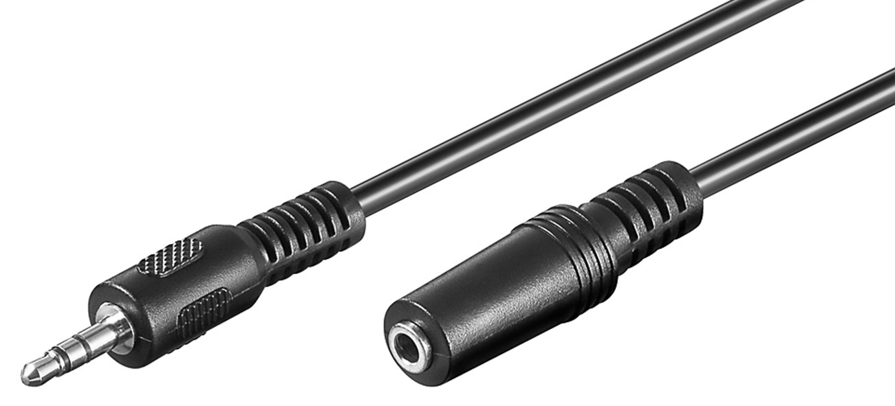 GOOBAY προέκταση καλωδίου ήχου 3.5mm 50432, 3 pin, 3m, μαύρο 1 GOOBAY προέκταση καλωδίου ήχου 3.5mm 50432