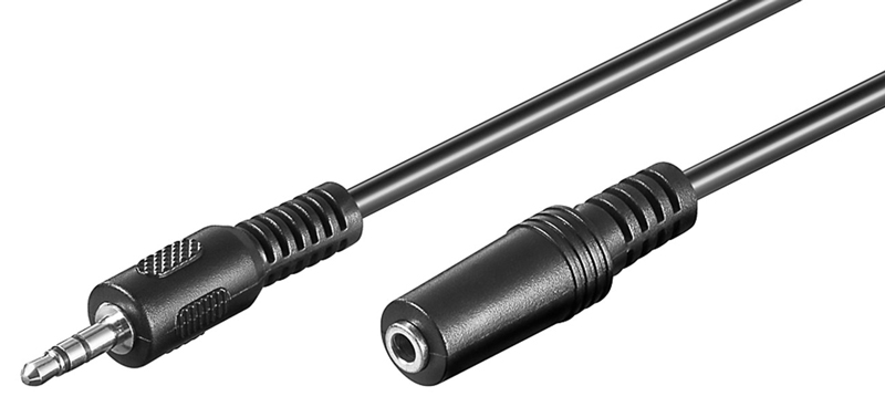GOOBAY καλώδιο ήχου 3.5mm 50935 αρσενικό-θηλυκό, 3 pin, 10m, μαύρο 1 GOOBAY καλώδιο ήχου 3.5mm 50935 αρσενικό-θηλυκό