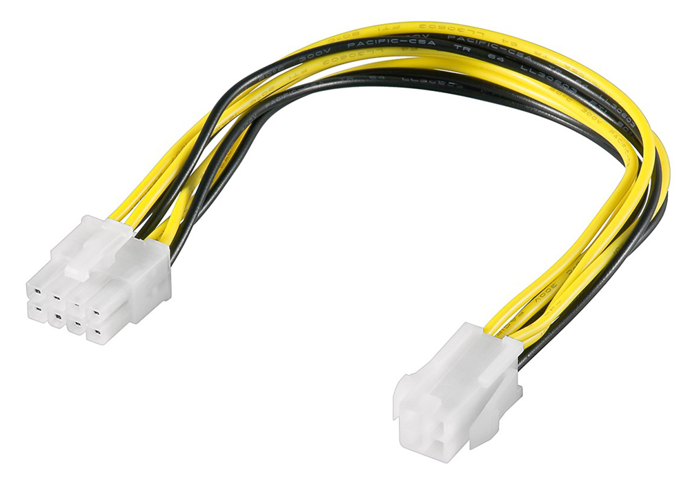 GOOBAY καλώδιο 4pin σε 8pin ATX12 P4 51358, 0.2m 1 GOOBAY καλώδιο 4pin σε 8pin ATX12 P4 51358