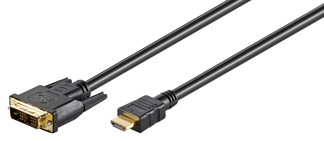 GOOBAY καλώδιο DVI-D σε HDMI 51580, 2m, μαύρο 1 GOOBAY καλώδιο DVI-D σε HDMI 51580